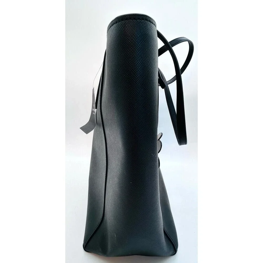NWT Kate Spade Dana Black Saffiano Leather Tote Daisy Bag Charm MSRP $359 KG581